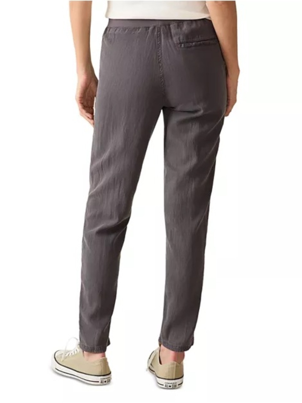 Faherty Arlie Pant Charcoal Gray Size Medium Organic Cotton Blend Lightweight - Picture 2 of 9